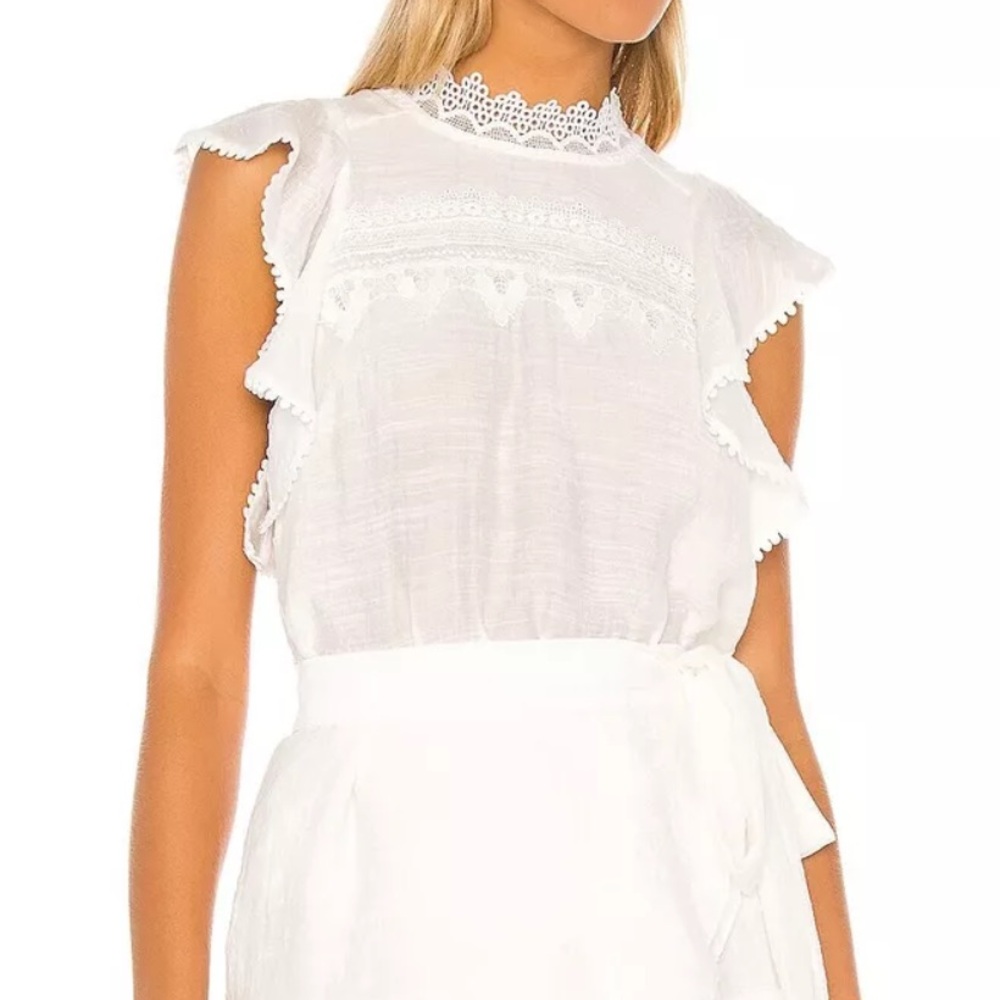 Sabina Musayev Melody Top in Ivory